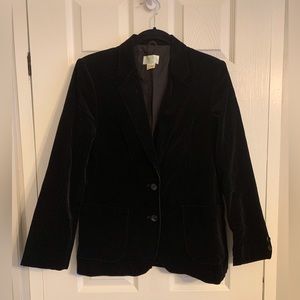Vintage women’s black velveteen blazer